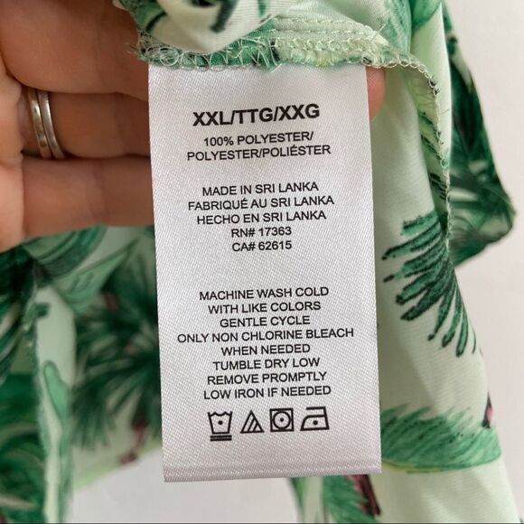 Nordstrom Shady Lady Tropics Satin Tank Size XXL NWT - Picture 9 of 10